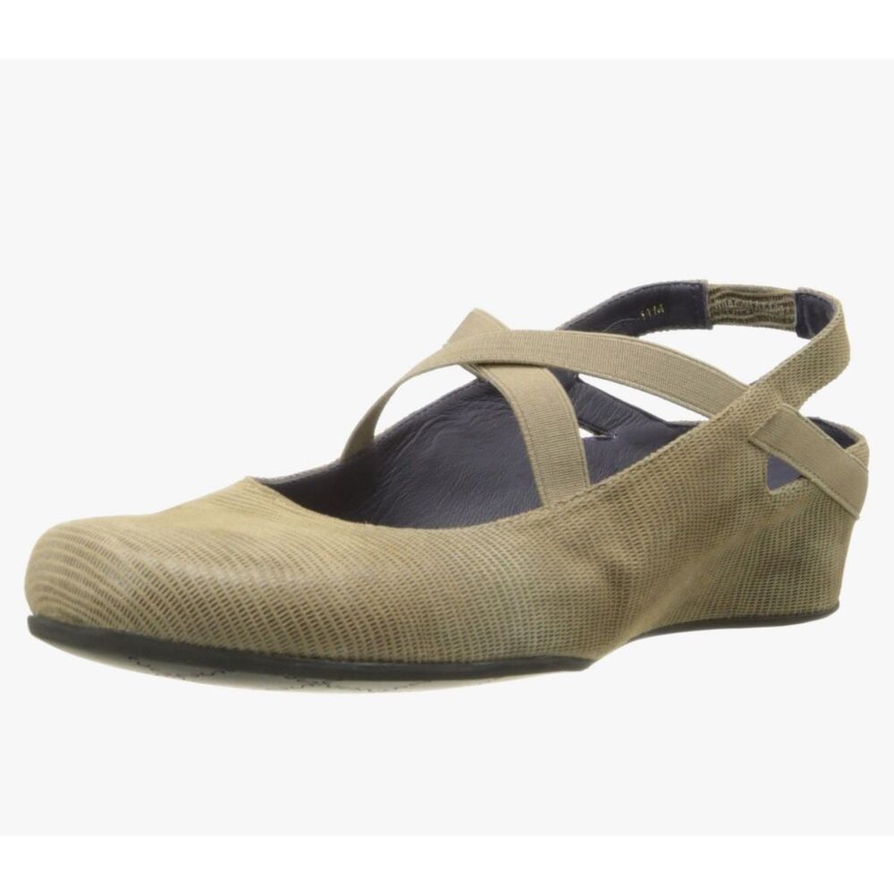 VanEli tan brown strappy ballet flat 9 Marjory